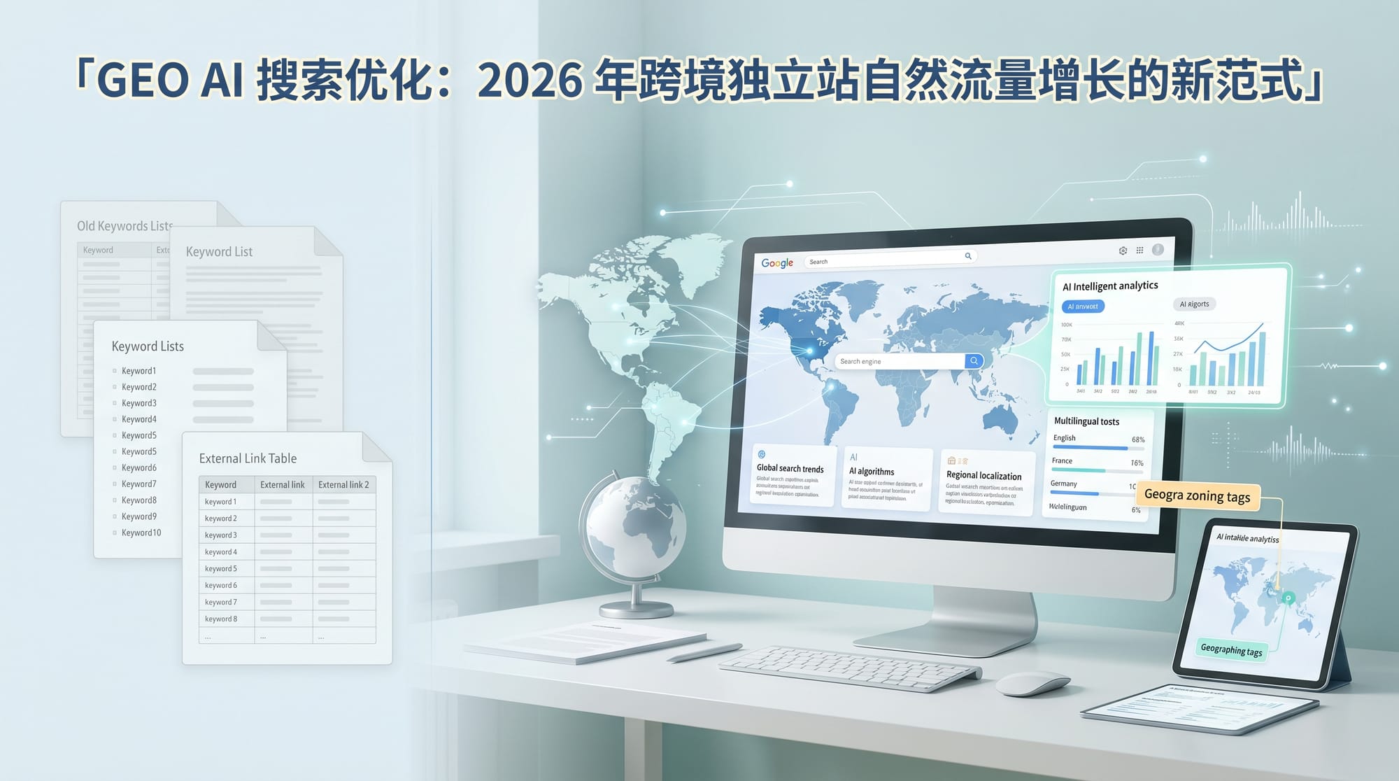 GEO AI搜索优化：2026年跨境独立站自然流量增长的新范式