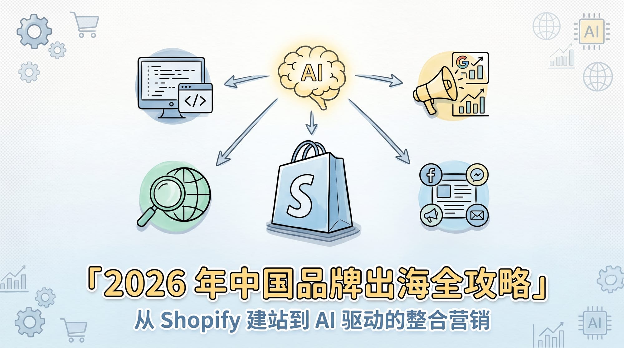 2026 年中国品牌出海全攻略：从 Shopify 建站到 AI 驱动的整合营销