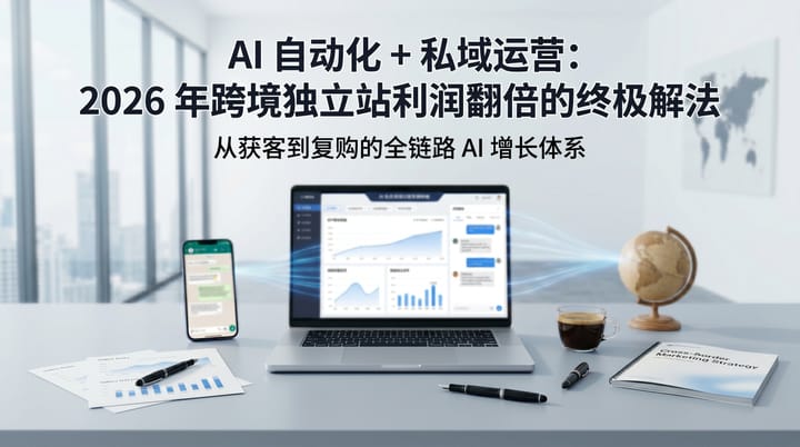 # AI自动化+私域运营：2026年跨境独立站利润翻倍的终极解法