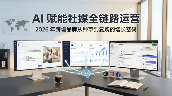 AI赋能社媒全链路运营：2026年跨境品牌从种草到复购的增长密码